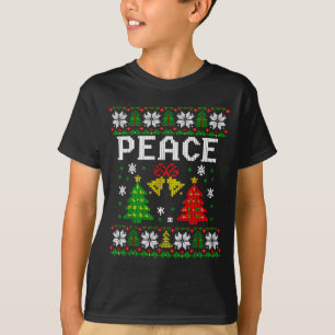 Peace I Come In Peace Couple Matching Ugly Christm T-Shirt