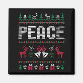 Peace I Come In Peace Matching Couple Ugly Merry C Magnet