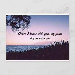 Peace I Leave Postcard