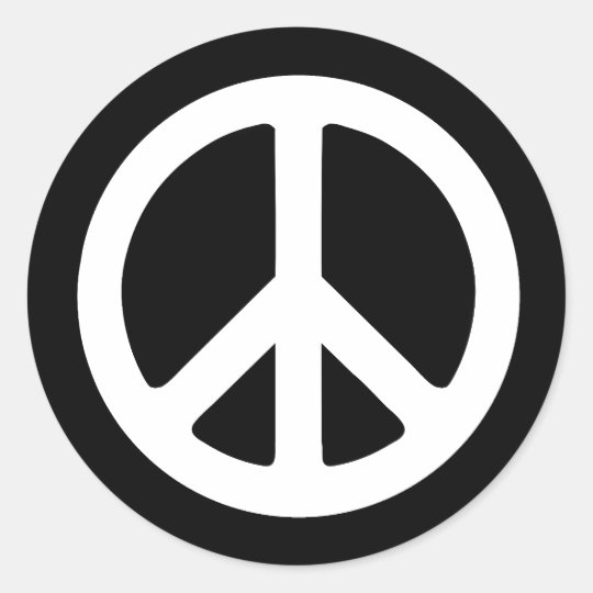 Peace Ideology Classic Round Sticker