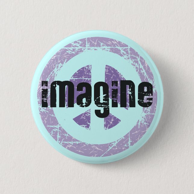 Peace - Imagine Peace 2 Inch Round Button (Front)