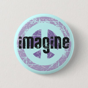 Peace - Imagine Peace 2 Inch Round Button