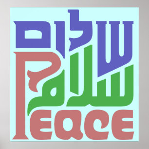 Peace in 3 Languages Poster