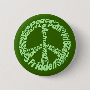 Peace in all Languages 2 Inch Round Button