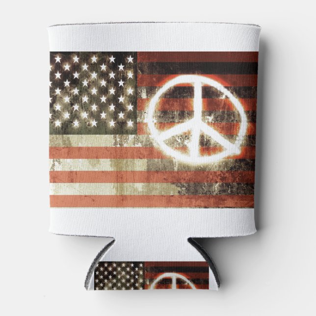 Peace in America! Can Cooler (Front)