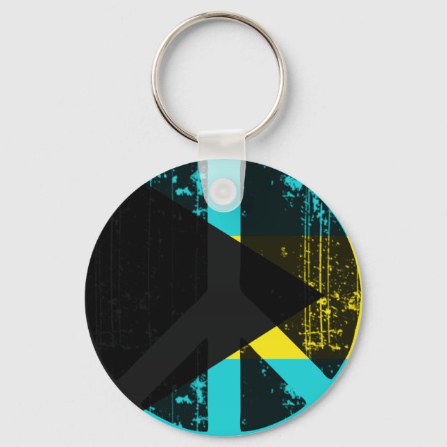Peace In Bahamas Keychain (Front)