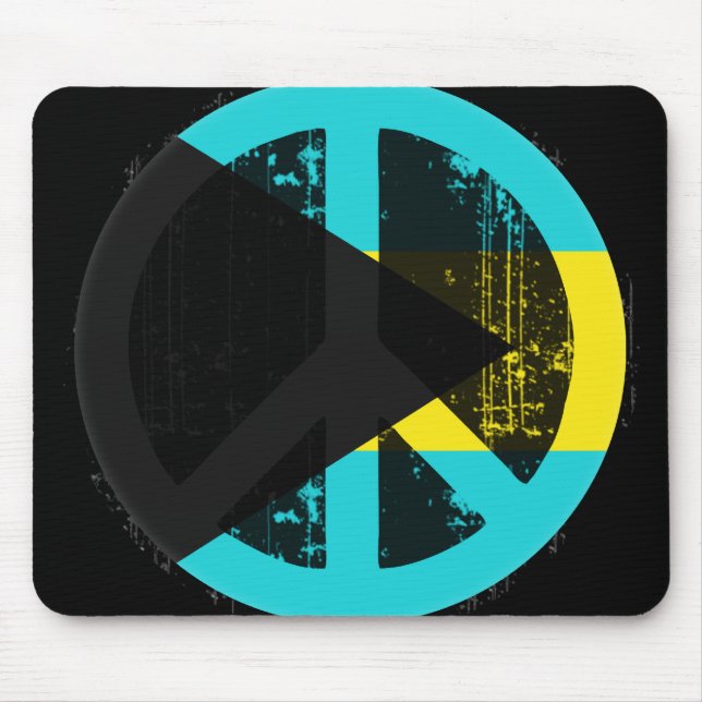 Peace In Bahamas Mouse Pad (Front)