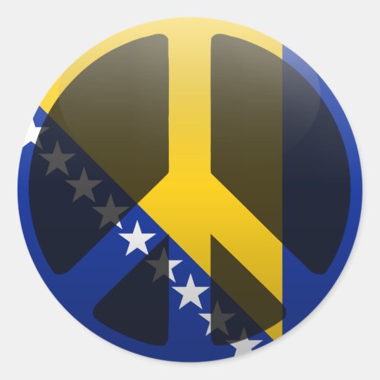 Peace in Bosnia and Herzegovina Classic Round Sticker