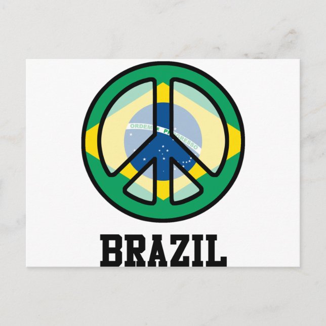 Peace In Brazil Postcard (Front)