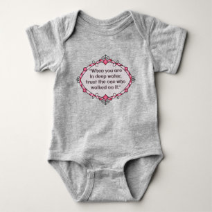 Peace in deep waters baby bodysuit