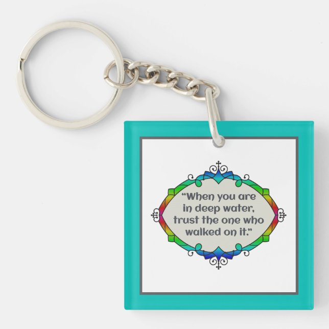 Peace in deep waters keychain (Front)