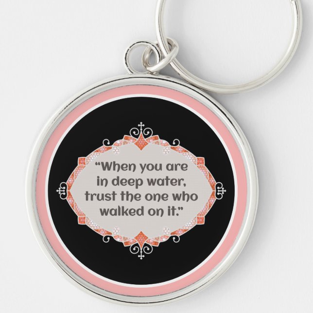Peace in deep waters keychain (Front)