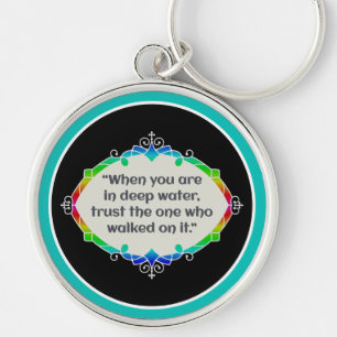 Peace in deep waters keychain