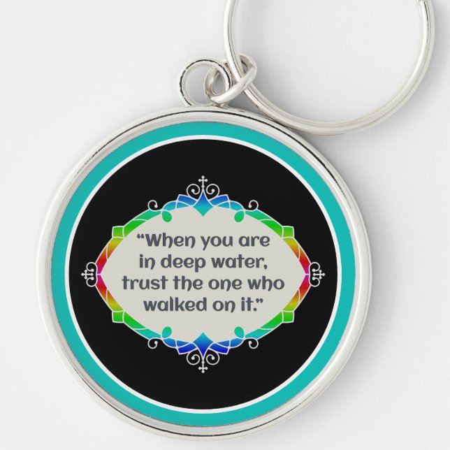 Peace in deep waters keychain (Front)