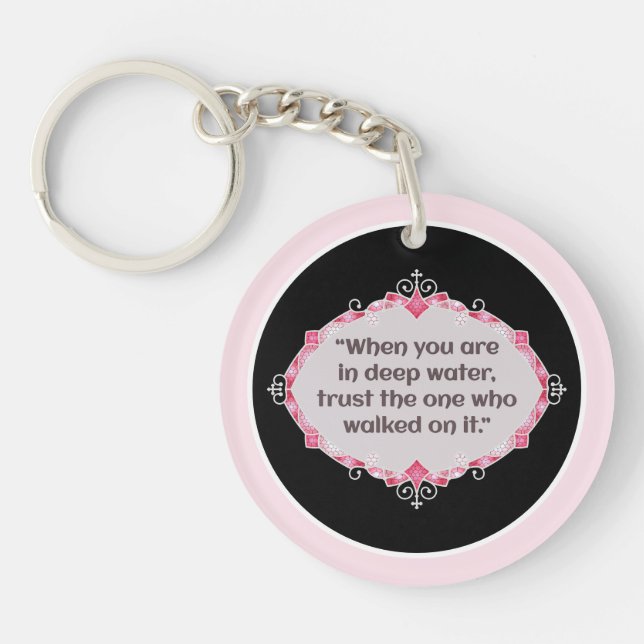 Peace in deep waters keychain (Front)