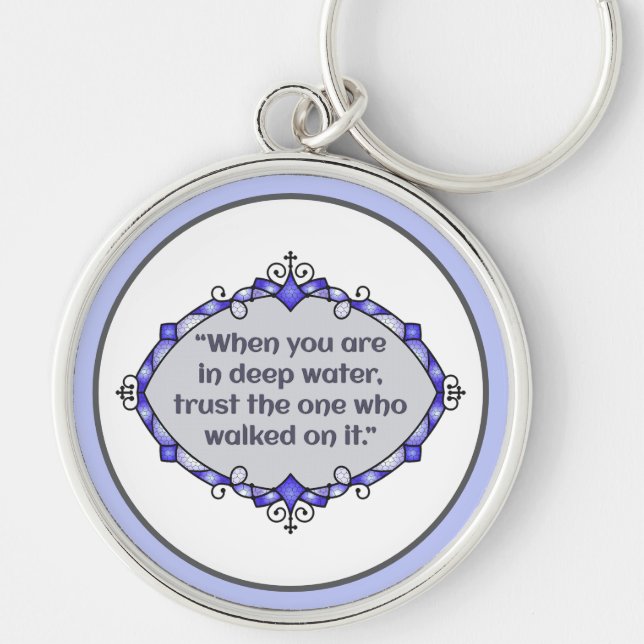 Peace in deep waters keychain (Front)