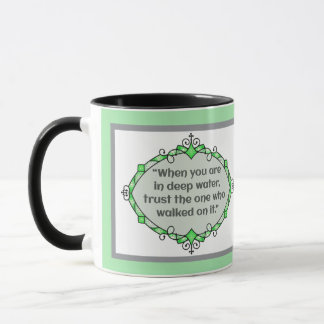 Peace in deep waters mug
