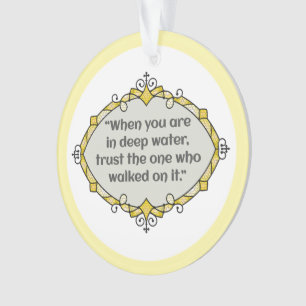 Peace in deep waters ornament