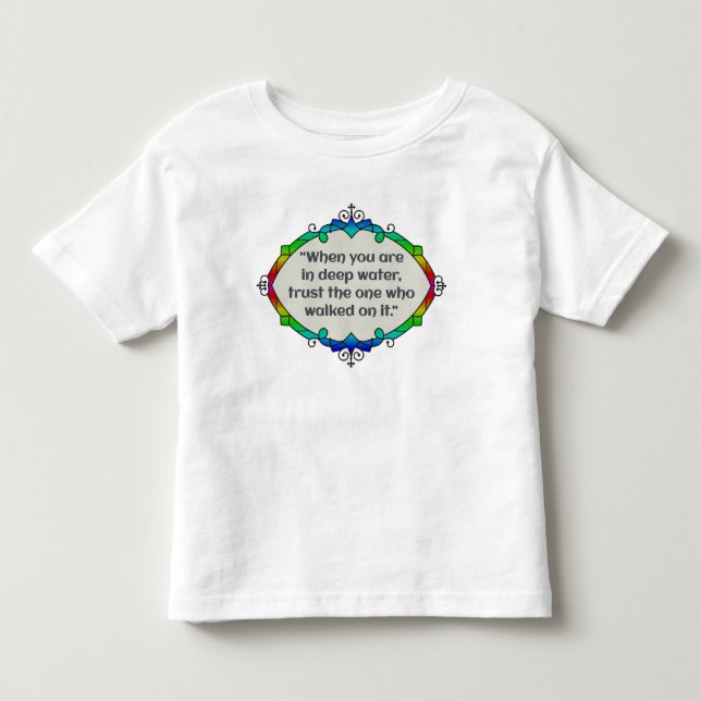 Peace in deep waters toddler t-shirt (Front)