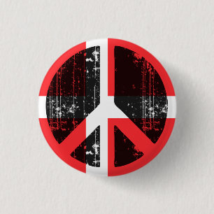 Peace In Denmark 1 Inch Round Button