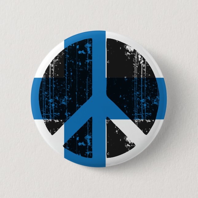 Peace In Finland 2 Inch Round Button (Front)