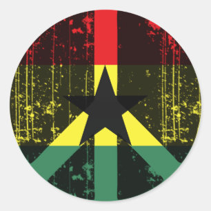 Peace In Ghana Classic Round Sticker