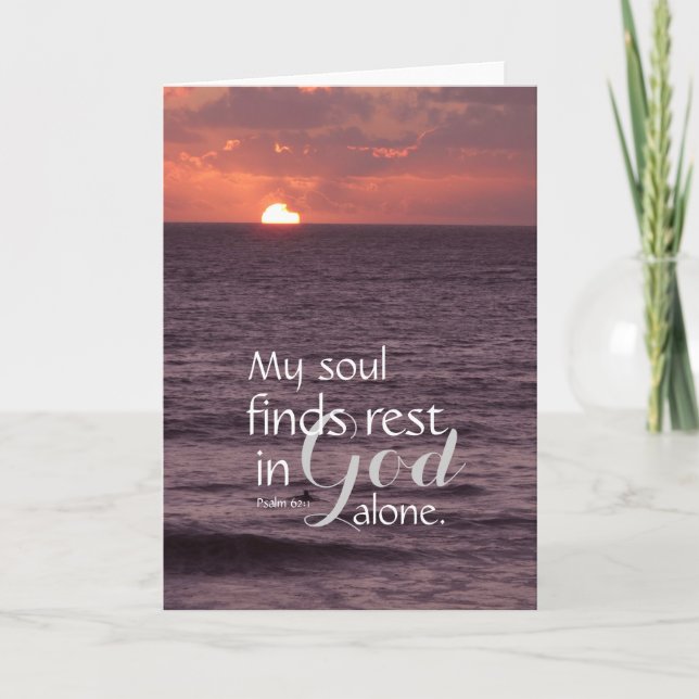 Peace in God Alone Greeting Card (Front)