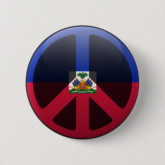 Peace in Haiti 2 Inch Round Button (Front)