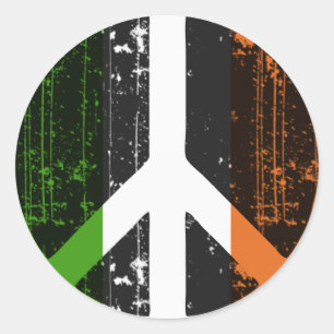 Peace In Ireland Classic Round Sticker