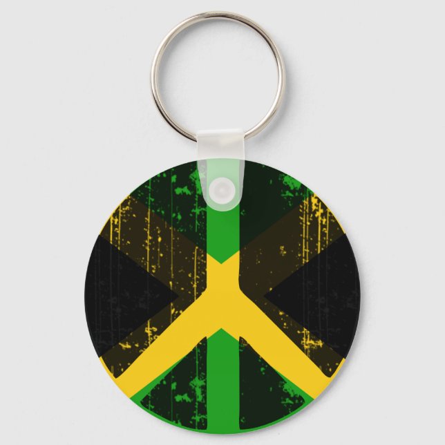 Peace In Jamaica Keychain (Front)