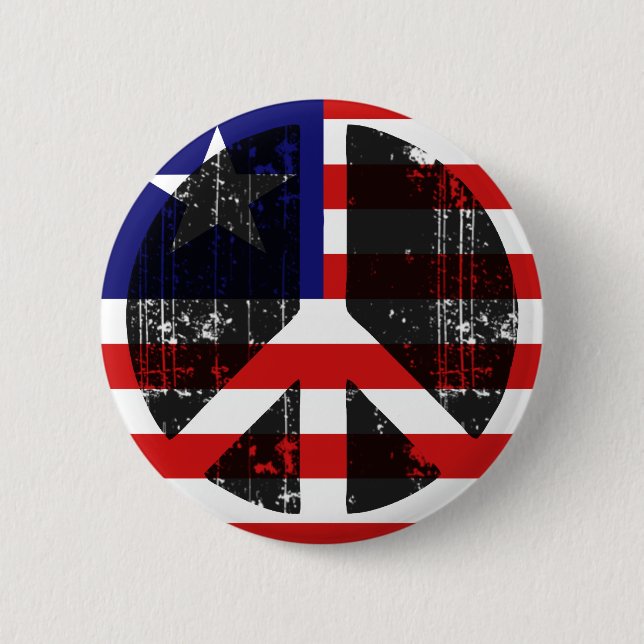 Peace In Liberia 2 Inch Round Button (Front)