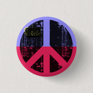 Peace In Lichtenstein 1 Inch Round Button
