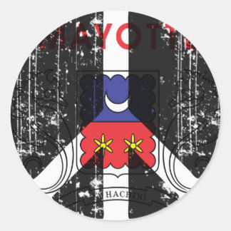 Peace In Mayotte Classic Round Sticker