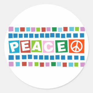 Peace in Mind Classic Round Sticker