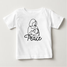 Peace in Mom’s Arms Baby Bodysuit