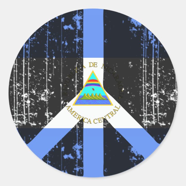 Peace In Nicaragua Classic Round Sticker (Front)