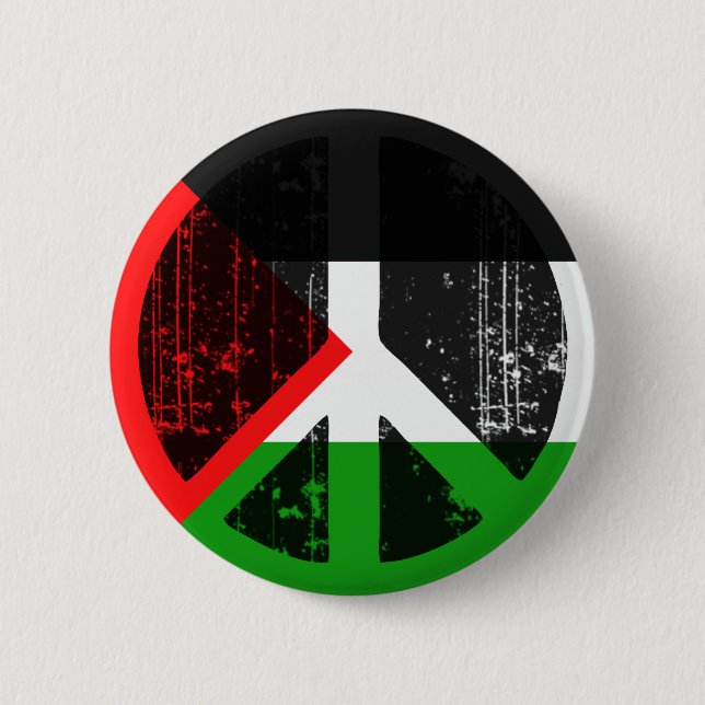 Peace In Palestine 2 Inch Round Button (Front)