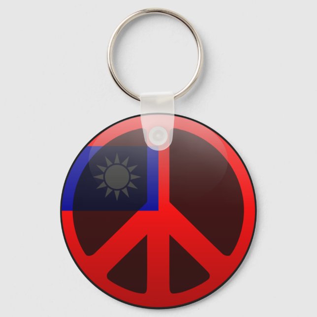 Peace in Taiwan Keychain (Front)