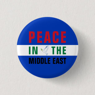 Peace in the Middle East 1 Inch Round Button