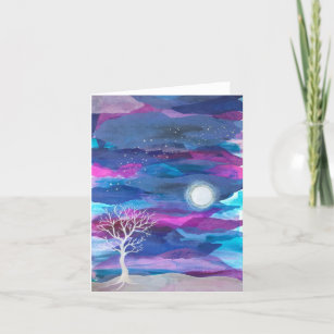 Peace in the Moonlight Blank Notecard