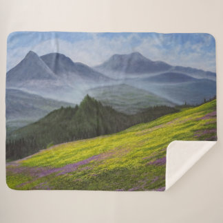 "Peace In The Valley" Sherpa Blanket