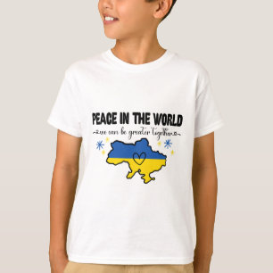 Peace In The World Shirt I Stand With Ukraine Hear