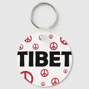 Peace In Tibet Keychain