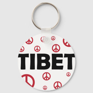 Peace In Tibet Keychain