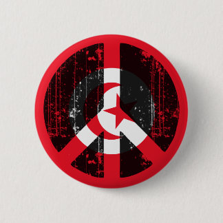 Peace In Tunisia 2 Inch Round Button