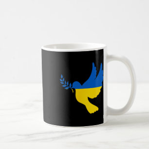 Peace In Ukraine Dove. Stand With Ukraine. Freedom Coffee Mug