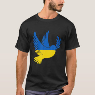 Peace In Ukraine Dove. Stand With Ukraine. Support T-Shirt