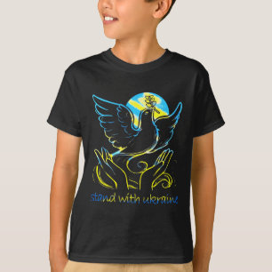 Peace In Ukraine Dove. Stand With Ukraine. Support T-Shirt