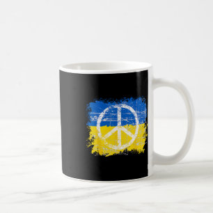 Peace In Ukraine Flag Crest Ukraine Shirt Peace Coffee Mug