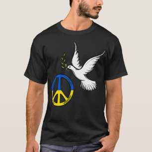 Peace in Ukraine I Stand With Ukraine Ukraine Dove T-Shirt